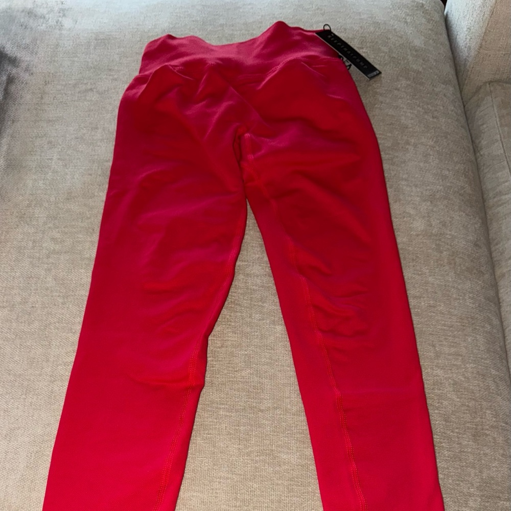Chic Red Women's Skinny Pants